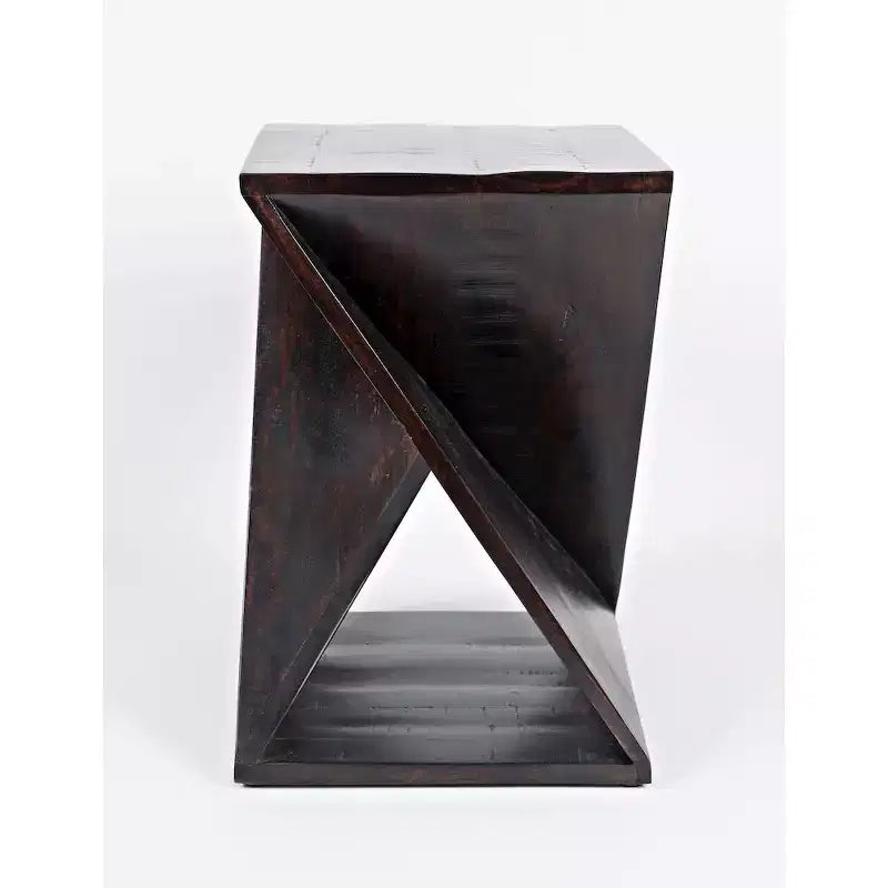 Jofran, Global Archive Solid Mango Hardwood Modern Angled Jasper Table - Brown