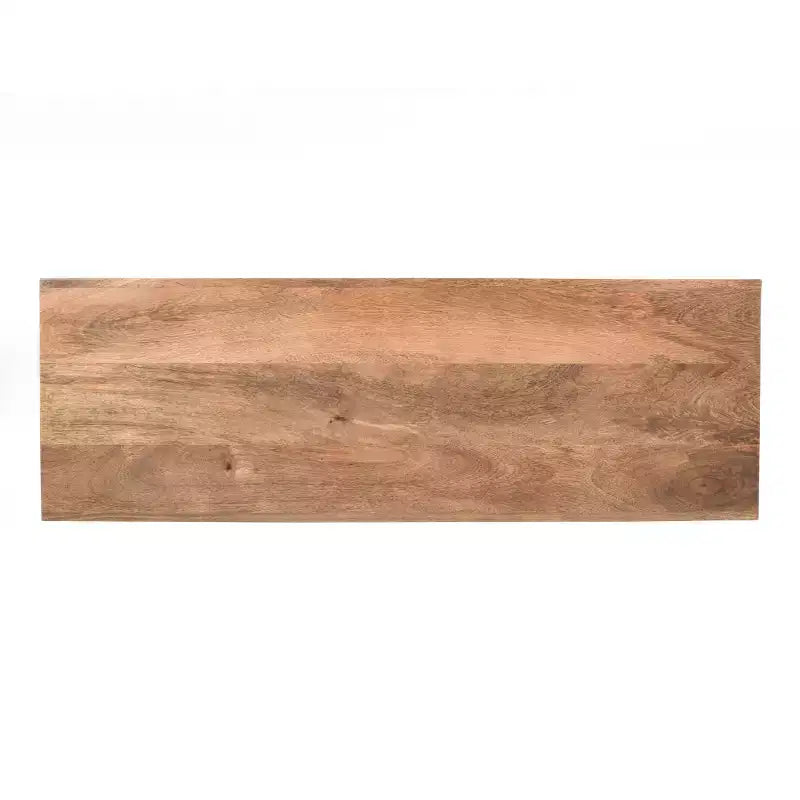 Console et table d'appoint d'entrée en bois de manguier de style ferme minimaliste avec plateau épaissi