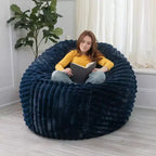 Pouf de 5 pieds pour adultes - Fausse fourrure de luxe