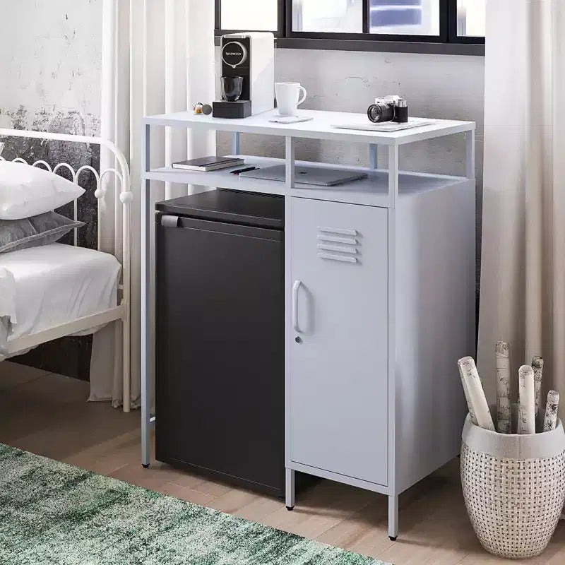 Organisateur de mini-réfrigérateur en métal style casier