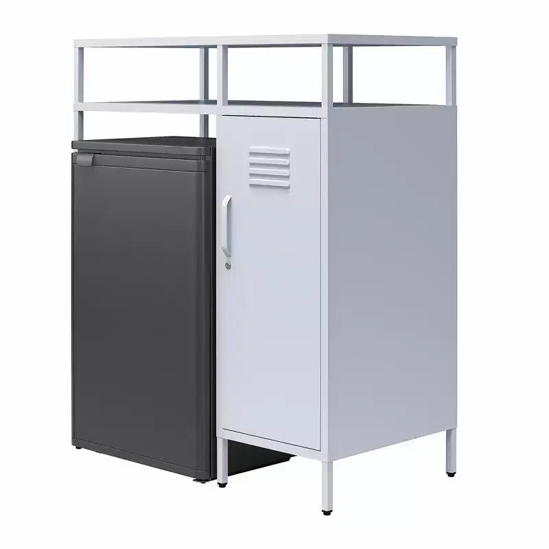 Organisateur de mini-réfrigérateur en métal style casier