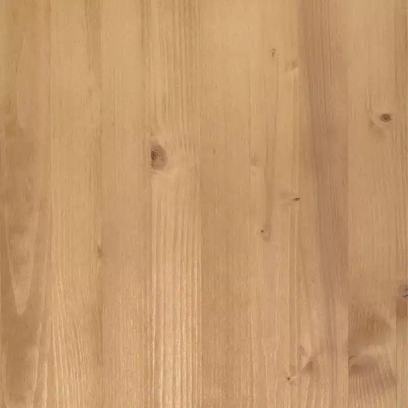 Meuble TV en pin avec rangements - Finition Cire Miel, Poignées Métal, 61.4 L x 15.7 H