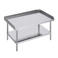 VEVOR Stainless Steel Work Table, 30 x 48 x 26 Inch Commercial Food Prep Worktable, 3-Sided Backsplash Heavy Duty Prep Worktable, Metal Work Table