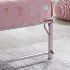 Cadre de lit de repos gigogne en métal double avec roulettes – Solution robuste, élégante et peu encombrante