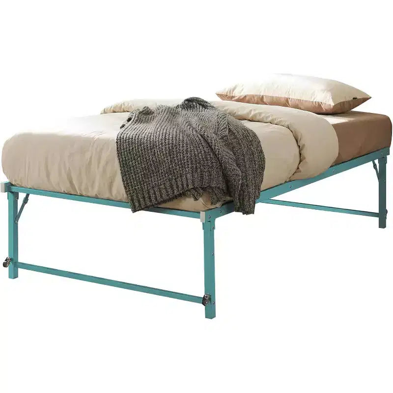 Cadre de lit de repos gigogne en métal double avec roulettes – Solution robuste, élégante et peu encombrante