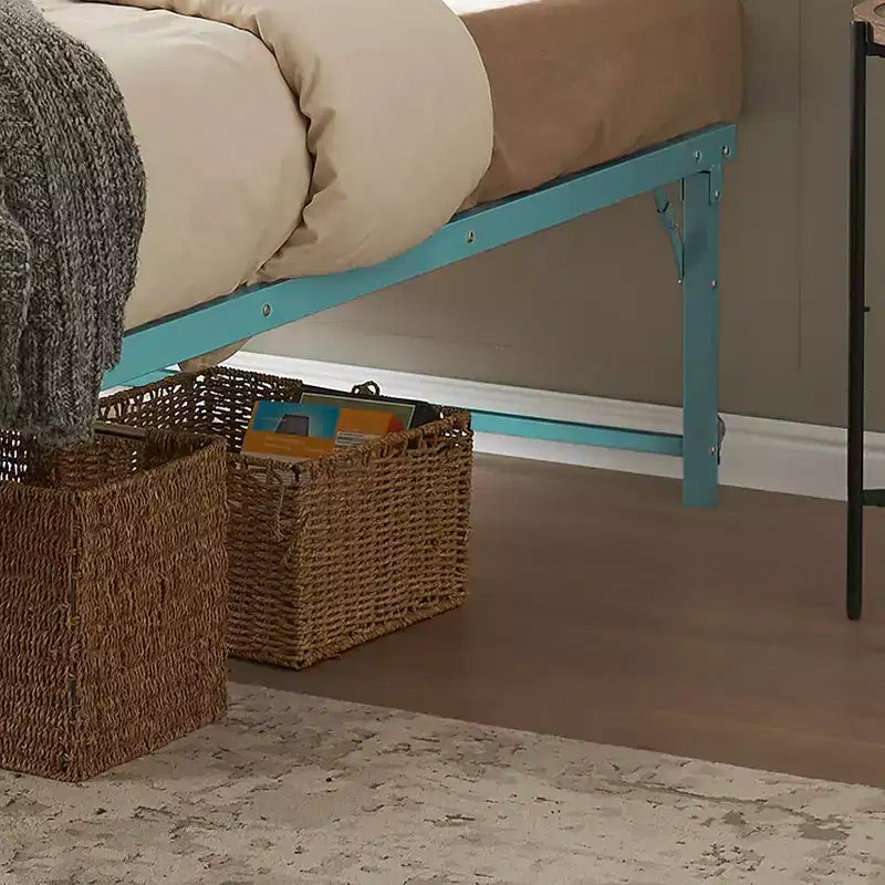 Cadre de lit de repos gigogne en métal double avec roulettes – Solution robuste, élégante et peu encombrante
