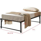 Cadre de lit de repos gigogne en métal double avec roulettes – Solution robuste, élégante et peu encombrante