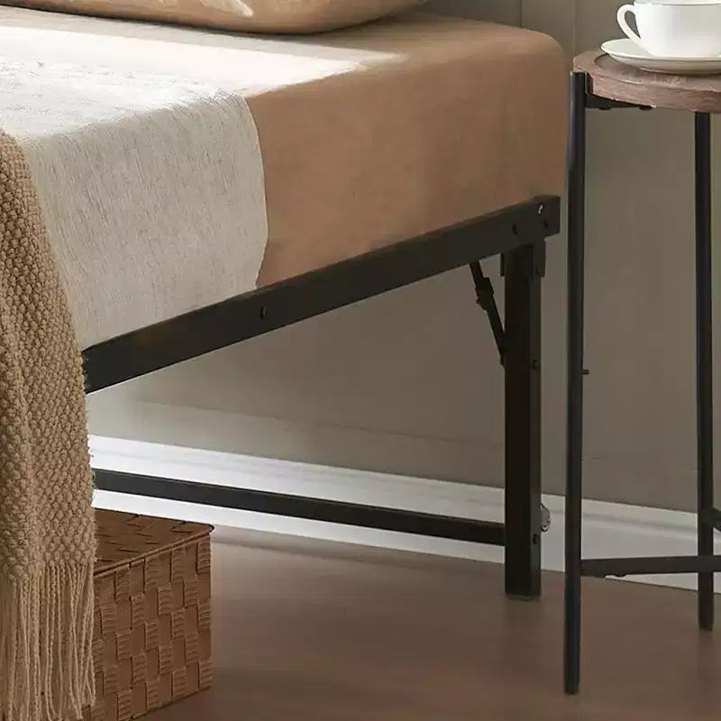 Cadre de lit de repos gigogne en métal double avec roulettes – Solution robuste, élégante et peu encombrante