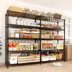 Étagère métallique robuste à 4/5 niveaux, étagères de rangement réglables, conception convertible, garage, cuisine, entrepôt