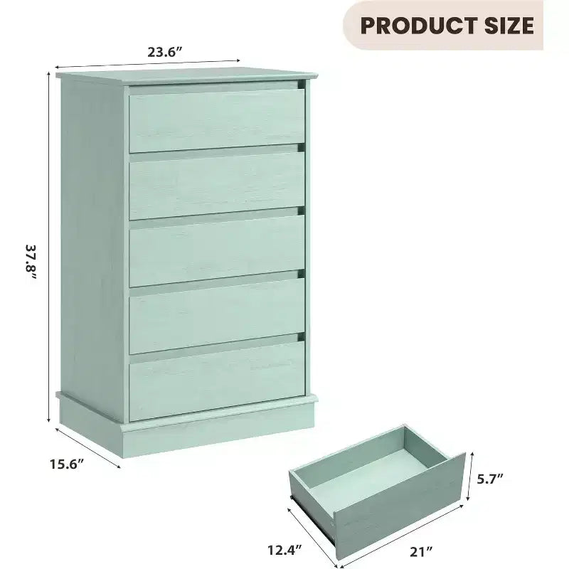Commodes à 5 tiroirs pour chambre à coucher, commode de rangement avec tiroirs profonds, grande commode double pour placard avec plateau large, grande commode en bois pour chambre.