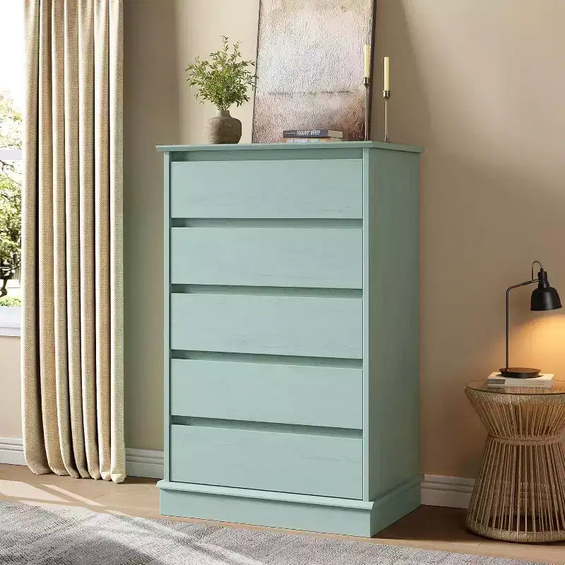 Commodes à 5 tiroirs pour chambre à coucher, commode de rangement avec tiroirs profonds, grande commode double pour placard avec plateau large, grande commode en bois pour chambre.