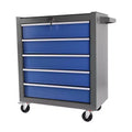 5 Drawer Rolling Tool Chest with Wheels, Steel Portable Tool Storage Cabinet for Garage Workshop Warehouse