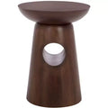Zenon Round Accent Table - ACC3260 - Dark Brown - Safavieh