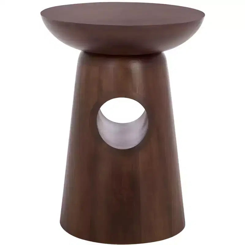 Zenon Round Accent Table - ACC3260 - Dark Brown - Safavieh