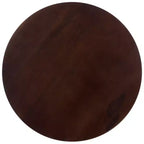 Table d'appoint ronde marron foncé – Table d'appoint de style Mid-Century Modern pour salon