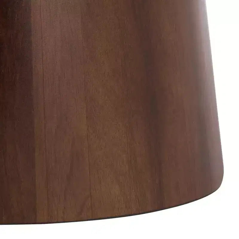 Table d'appoint ronde marron foncé – Table d'appoint de style Mid-Century Modern pour salon