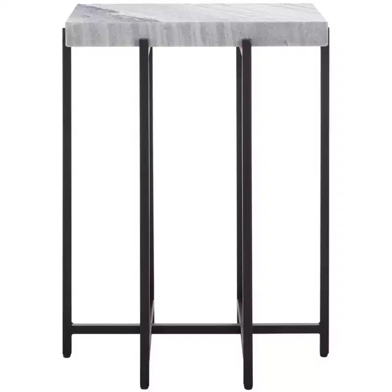 Aloha Marble Side Table - ACC3748 - Grey/Black - Safavieh