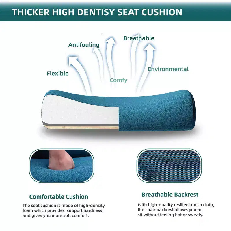 Chaise de bureau ergonomique avec repose-pieds rétractable, Chaise de jeu avec coussin de soutien lombaire et accoudoirs rembourrés, Chaise pivotante pour bureau