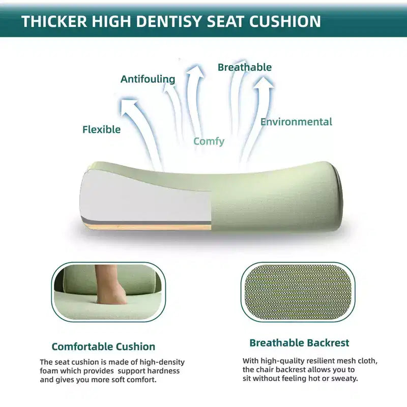 Chaise de bureau ergonomique avec repose-pieds rétractable, Chaise de jeu avec coussin de soutien lombaire et accoudoirs rembourrés, Chaise pivotante pour bureau