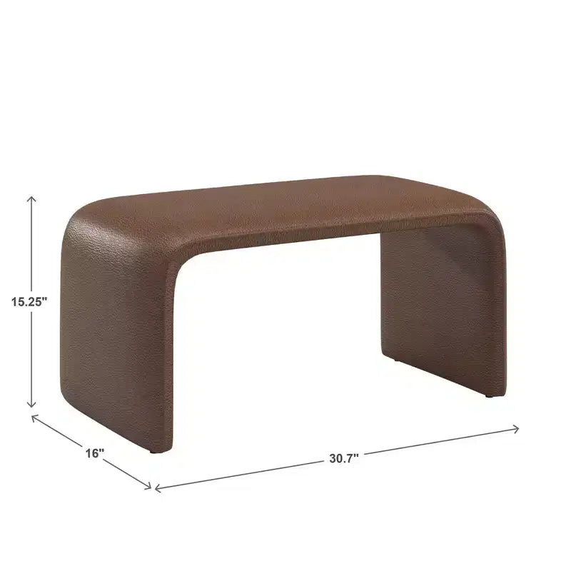 Pouf ottoman contemporain rembourré – Repose-pieds polyvalent et siège d'appoint pour le salon