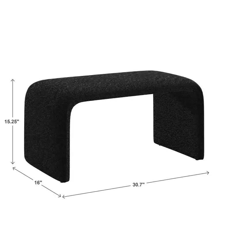 Pouf ottoman contemporain rembourré – Repose-pieds polyvalent et siège d'appoint pour le salon