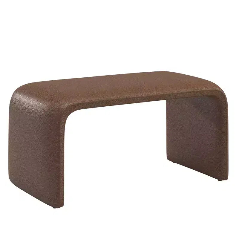 Pouf ottoman contemporain rembourré – Repose-pieds polyvalent et siège d'appoint pour le salon