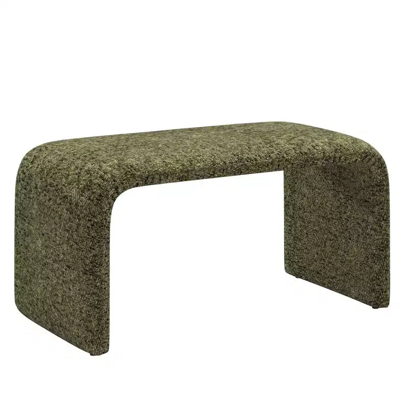 Pouf ottoman contemporain rembourré – Repose-pieds polyvalent et siège d'appoint pour le salon
