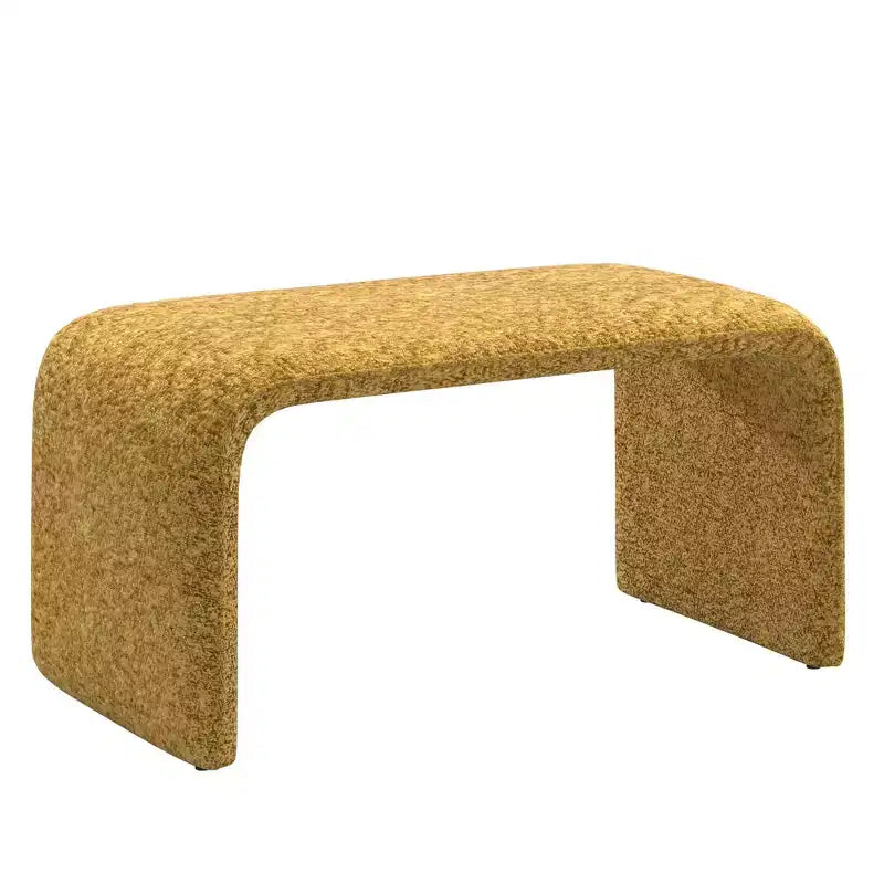 Pouf ottoman contemporain rembourré – Repose-pieds polyvalent et siège d'appoint pour le salon
