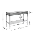 Meuble TV 1 tiroir avec miroirs