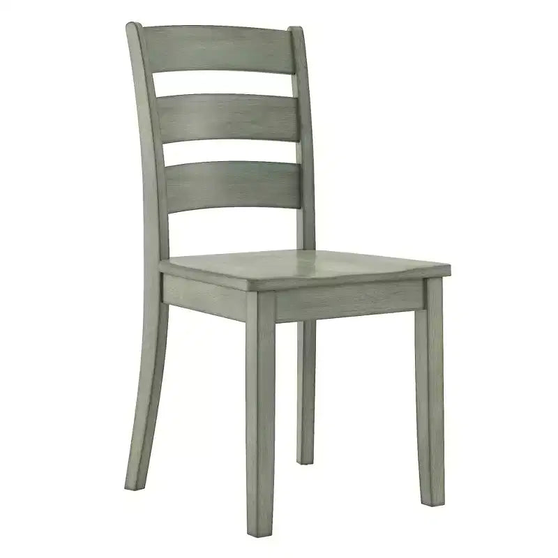 Chaises de salle à manger en bois à dossier échelle (lot de 2)