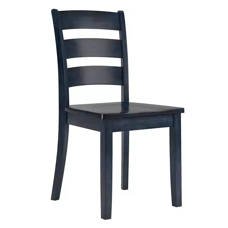 Chaises de salle à manger en bois à dossier échelle (lot de 2)