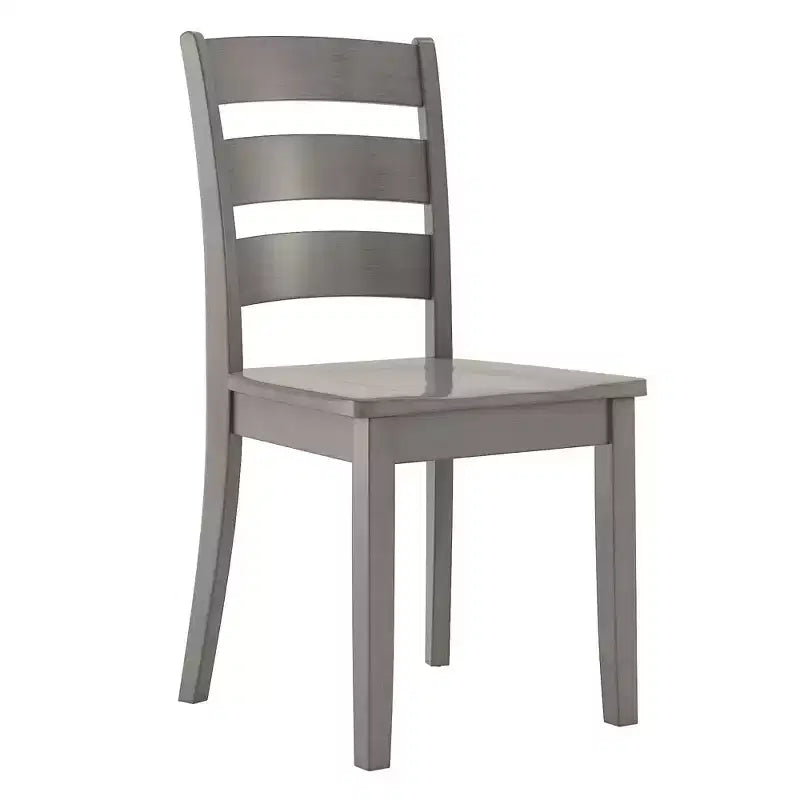Chaises de salle à manger en bois à dossier échelle (lot de 2)