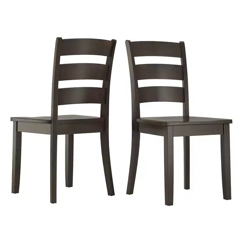 Lexington Ladder Back Wood Dining Chairs (Set of 2) - iNSPIREQ