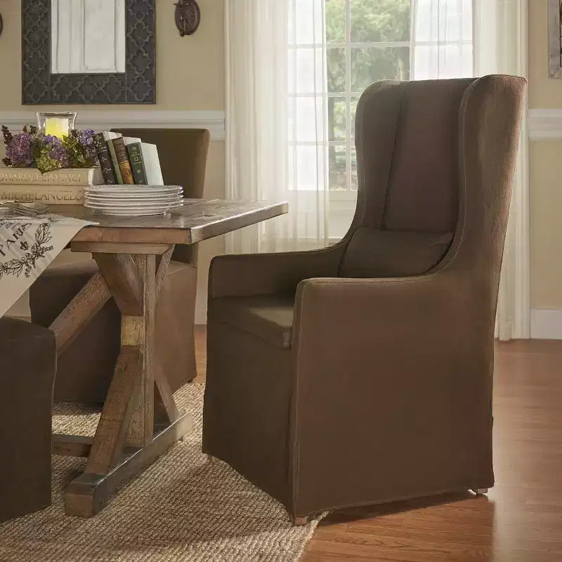 Chaise Parson déhoussable à oreilles