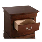 Table de Chevet Rectangulaire en Bois pour Salon et Chambre à Coucher