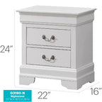 Table de Chevet Rectangulaire en Bois pour Salon et Chambre à Coucher