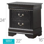 Table de Chevet Rectangulaire en Bois pour Salon et Chambre à Coucher