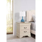 Table de Chevet Rectangulaire en Bois pour Salon et Chambre à Coucher