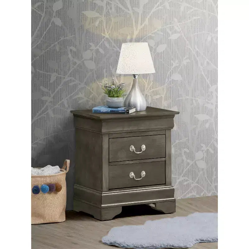 Table de Chevet Rectangulaire en Bois pour Salon et Chambre à Coucher