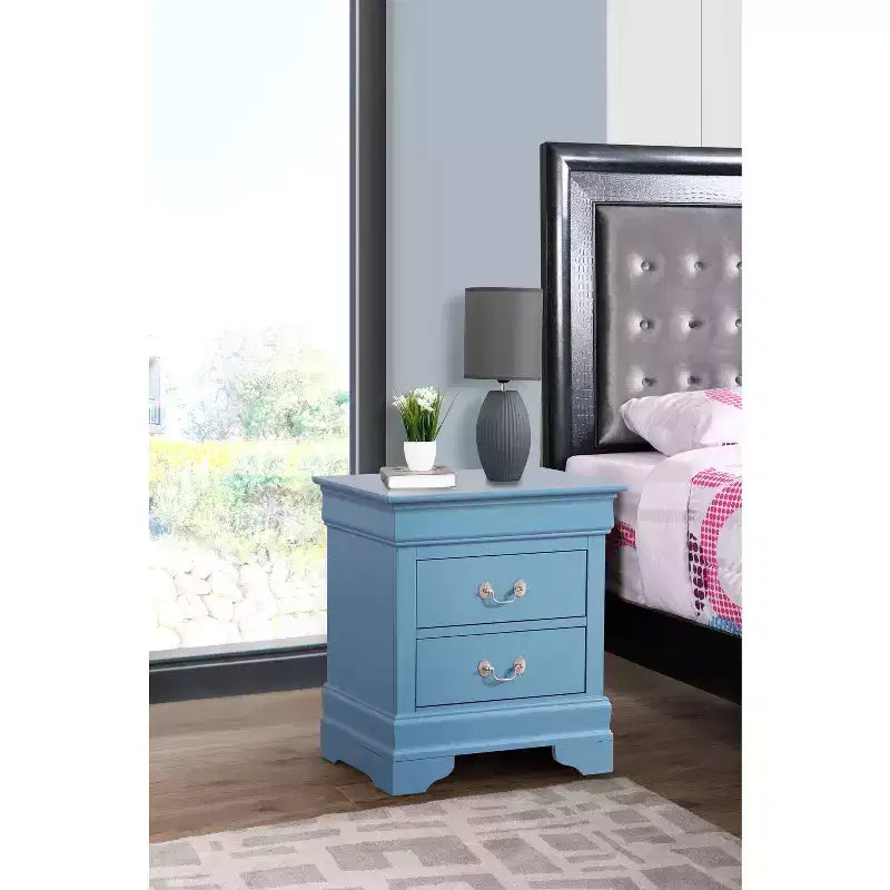 Table de Chevet Rectangulaire en Bois pour Salon et Chambre à Coucher