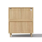 31,5 petit buffet de rangement, buffet d'appoint en chêne pour salon, salle à manger ou entrée Hazel Oak