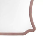 Miroir de commode en velours rose