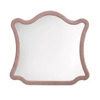 Miroir de commode en velours rose