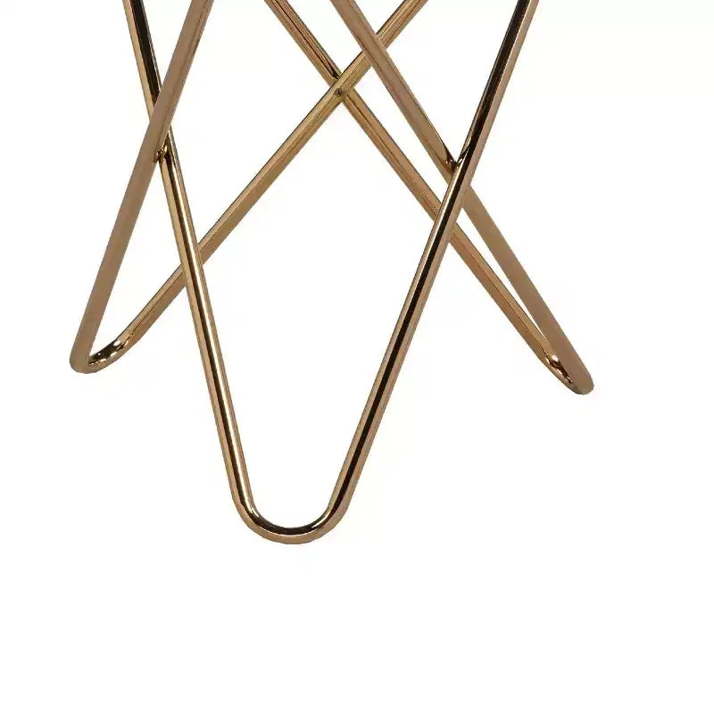 Table d'appoint or rose – Table d'appoint métallique élégante pour le salon et la chambre