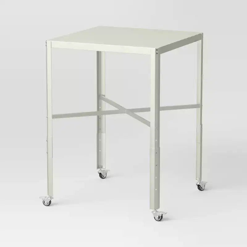 Adjustable Bistro Dorm Table Off-White - Room Essentials