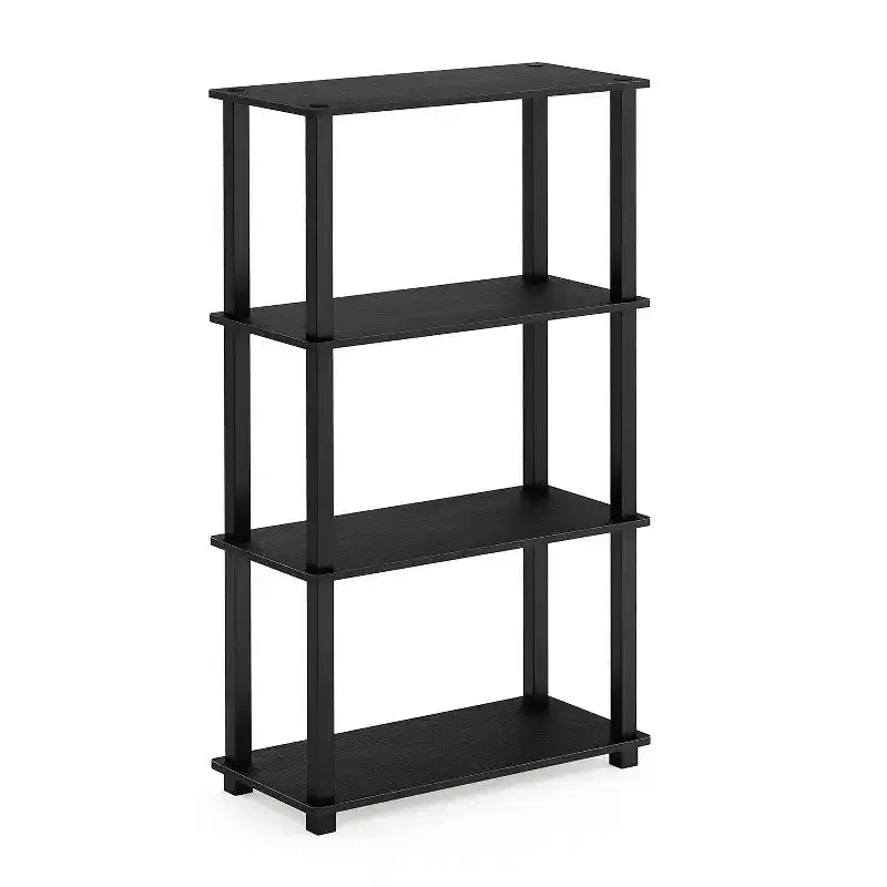 Furinno 4-Tier Open Decorative Bookshelf Multipurpose Display Rack,Americano