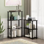 Étagère décorative ouverte à 4 niveaux support de présentation polyvalent