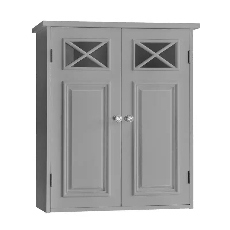 Armoire murale amovible avec portes vitrées