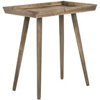 Table d'appoint avec plateau amovible – Table de chevet ou de canapé pour salon et chambre à coucher