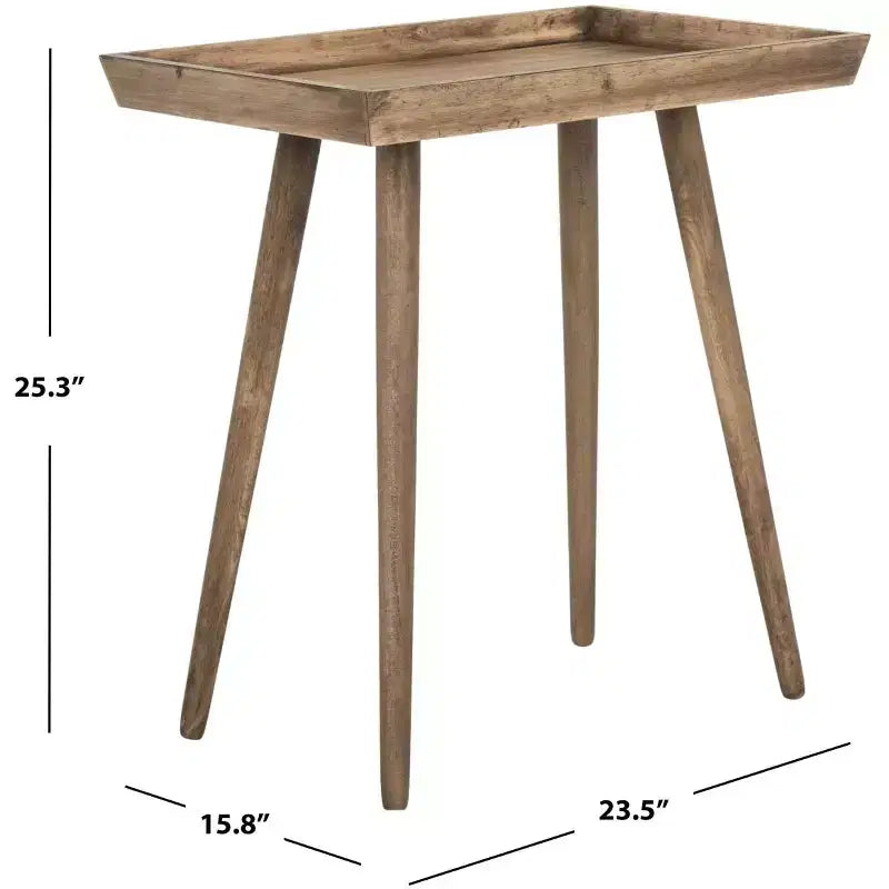 Table d'appoint avec plateau amovible – Table de chevet ou de canapé pour salon et chambre à coucher